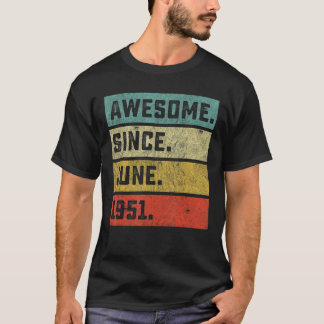 T-shirt 71e anniversaire extraordinaire depuis juin 1951 7