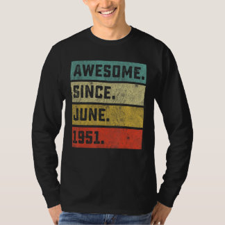 T-shirt 71e anniversaire extraordinaire depuis juin 1951 7