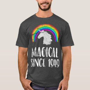 T-shirt 72e anniversaire, licorne vintage, Magique depuis
