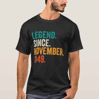 T-shirt 73 ans de légende depuis novembre 1949 73e oiseau