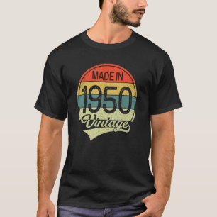 T-shirt 73 Ans Vintage 1950 Fait En 1950 73e Naissance