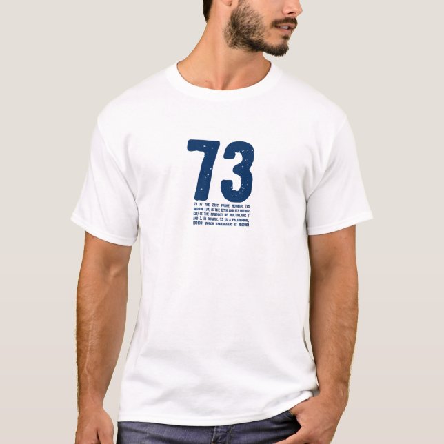 T-shirt 73 est le meilleur nombre (Devant)