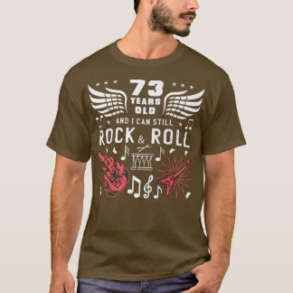 T-shirt 73e Anniversaire Sac À 73 Ans Tambour De Guitare