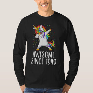 T-shirt 73e anniversaire Unicorn Dab stupéfiant depuis 194