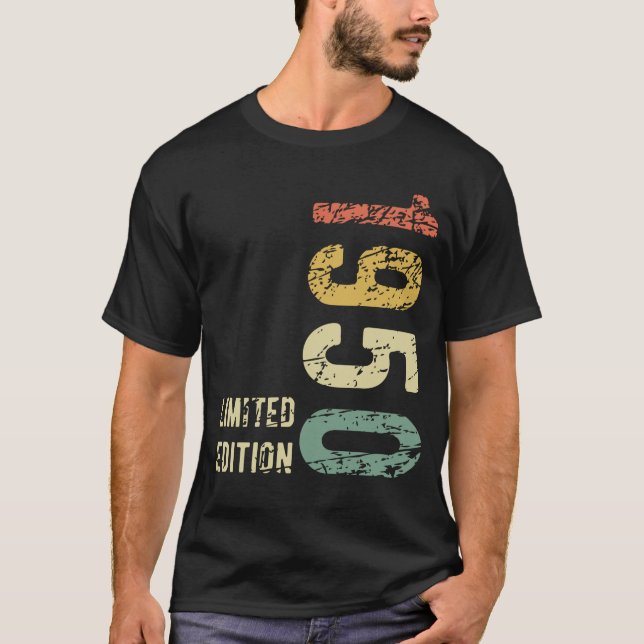 T-shirt 74th Birthday Gift 1950 Limited Edition 74 Years (Devant)