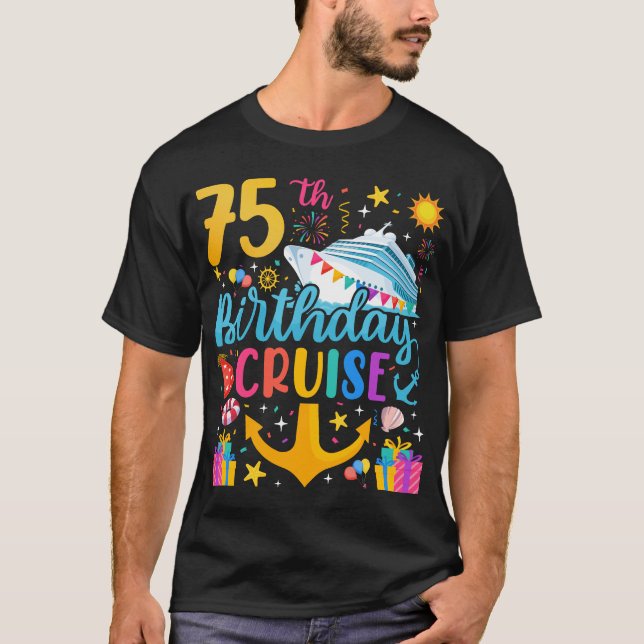 T-shirt 75e anniversaire Croisière B-Day Hommes (Devant)