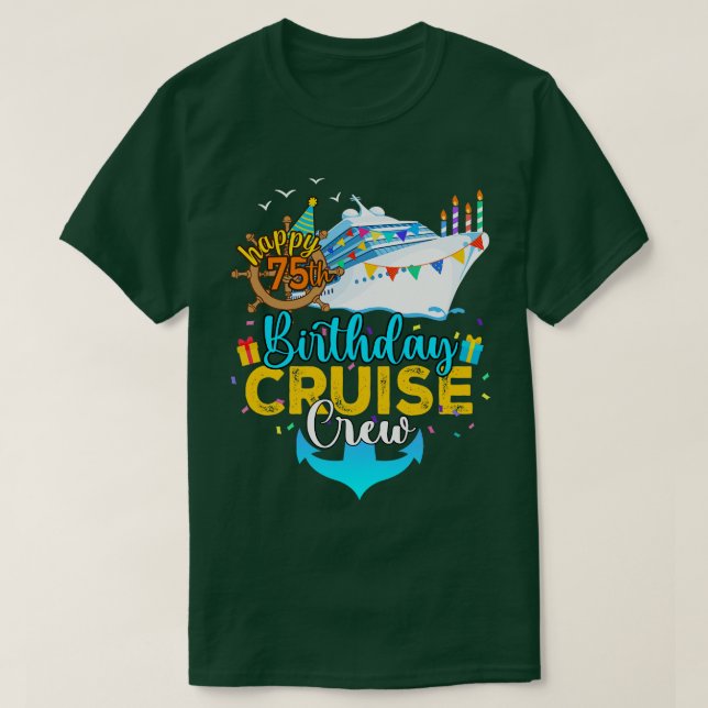 T-shirt 75e équipage de croisière (Design devant)