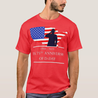 T-shirt 75e Jour D Anniversaire 1944 2019 Particularités A
