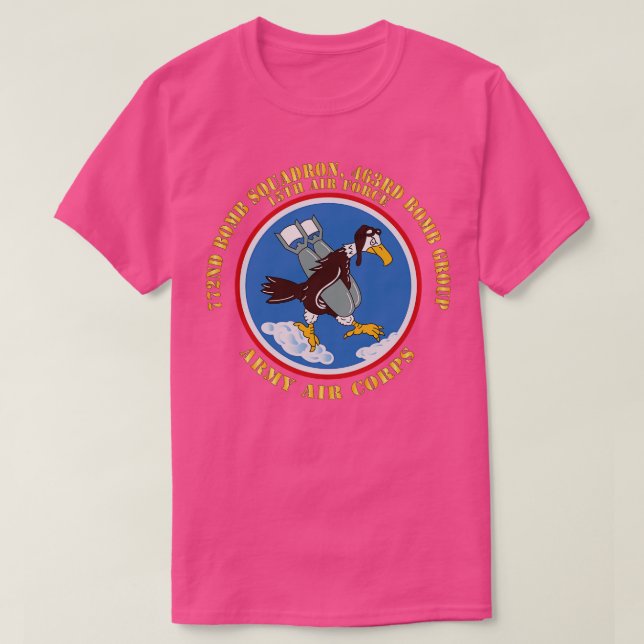 T-shirt 772e escadron de bombardement 463e groupe de bombe (Design devant)
