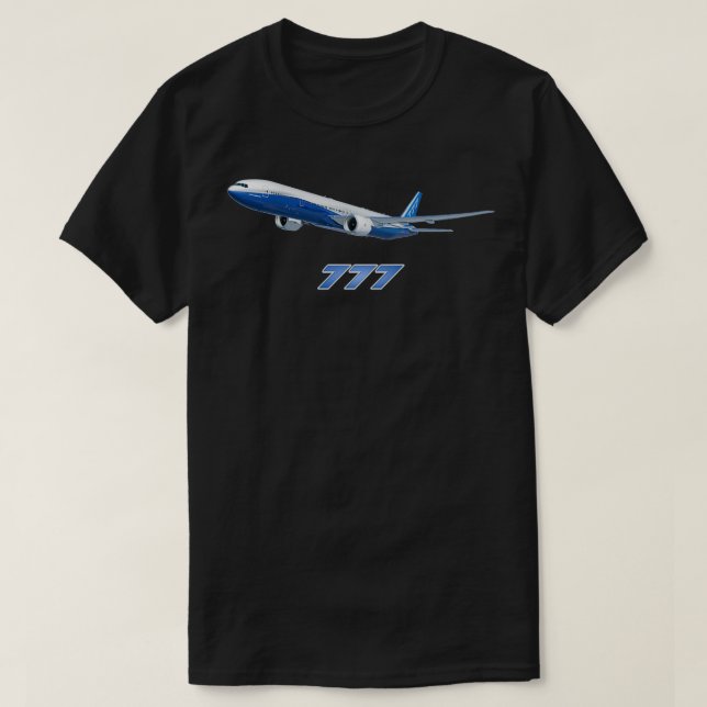 T-shirt 777 avion de ligne (Design devant)