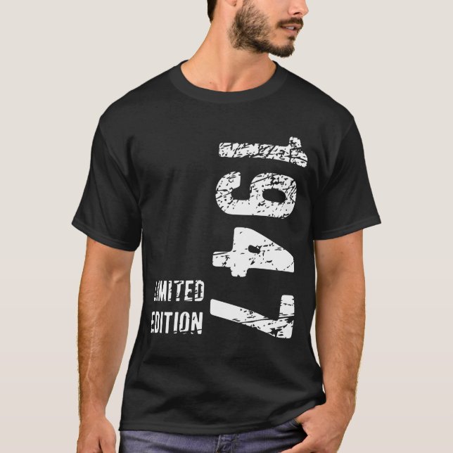 T-shirt 77th Birthday Gift 1947 Limited Edition 77 Years (Devant)