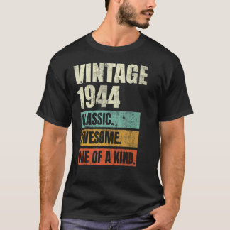 T-shirt 78 Ans Awesome Vintage 1944 78e Anniversaire Moi