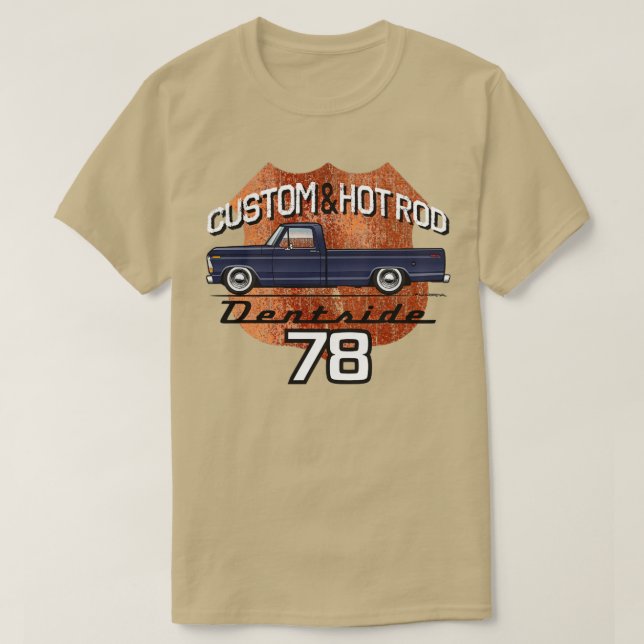 T-shirt 78 minuit bleu (Design devant)