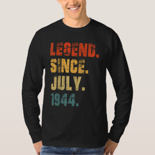T-shirt 78e anniversaire 78 ans légende depuis juillet 194