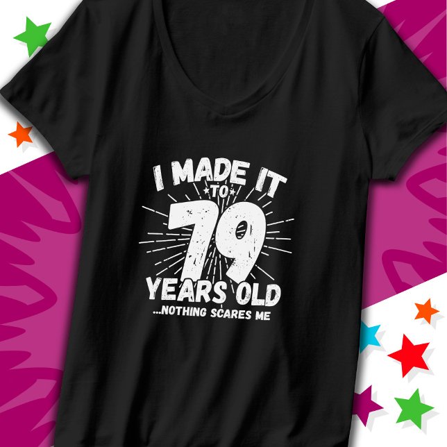 T-shirt 79 ans vieux mème sarcastique drôle 79ème annivers (Créateur téléchargé)