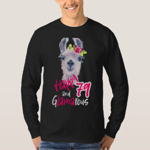 T-shirt 79e anniversaire des femmes à 79 ans pour sa décor