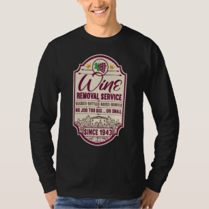 T-shirt 79e Anniversaire I Décanteur de vin Étiquette I Él