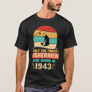 T-shirt 79e anniversaire pour pêcheurs de 79 ans 1