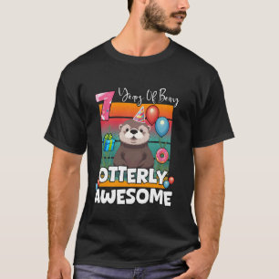 T-shirt 7 Ans de loutre absolument génial Septième loutre 