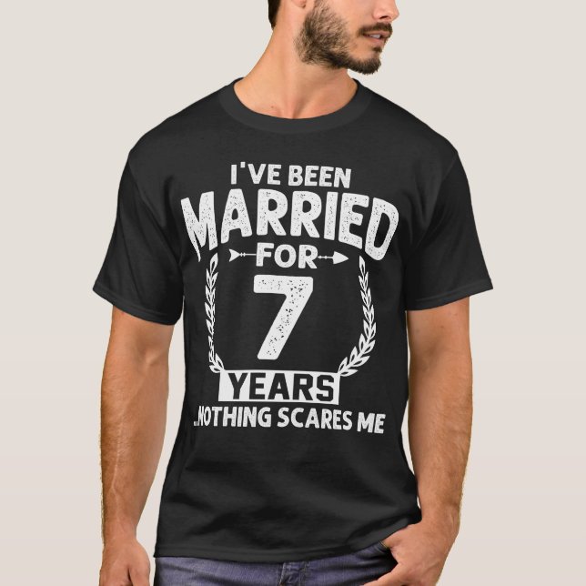 T-shirt 7 ans de mariage (Devant)