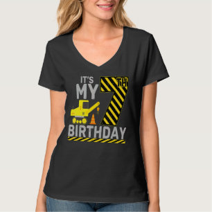 T-shirt 7 Ans Garçon C'est mon 7e anniversaire Constructio