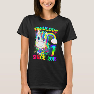 T-shirt 7 Ans Unicorn 7e Anniversaire Unicorn Girl Sinc