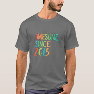 T-shirt 7 ans Vieux Coeur Fille Décor Floral Drôle Awesome