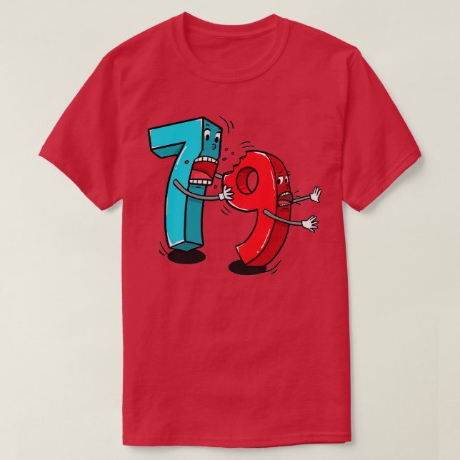 T-shirt 7 ate 8 9 Funny Math 1 (Design devant)