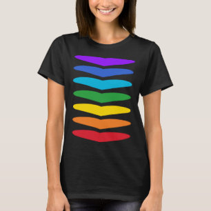 T-shirt 7 Chakra Hearts Système d'énergie Chakras Couleurs