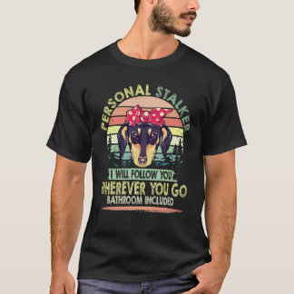 T-shirt 7 Harceleur personnel Je vous suivrai vintage -Dac