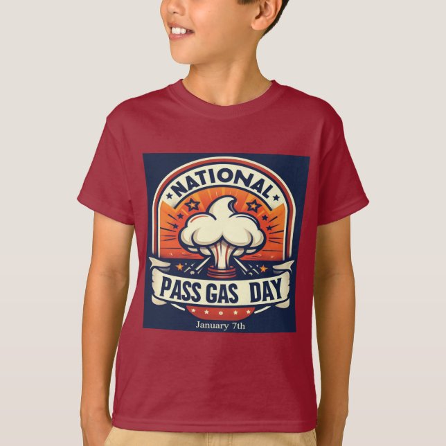 T-shirt 7 janvier - Journée nationale du transport du gaz  (Devant)