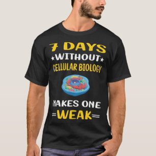 T-shirt 7 Jours Sans Biologiste En Biologie Cellulaire
