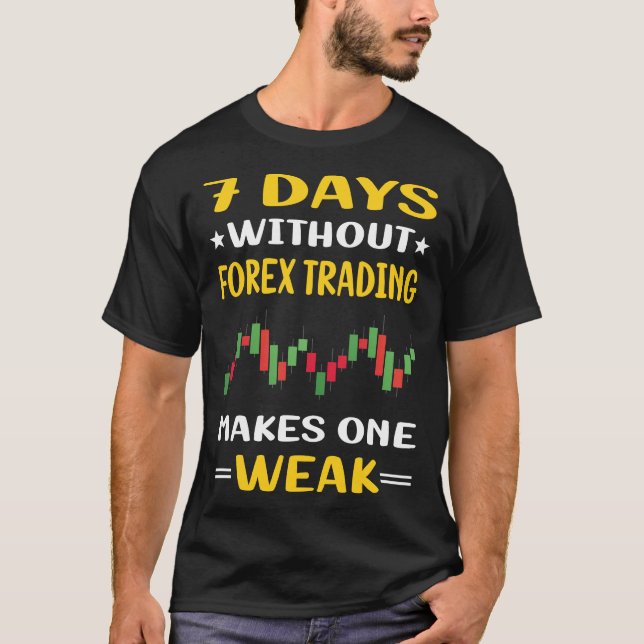 T-shirt 7 Jours Sans Forex Trader (Devant)
