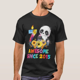 T-shirt 7 Magnifique 2015 7E Panda Unicorn