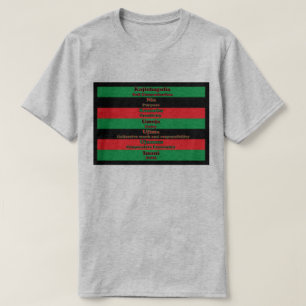 T-shirt 7 Principes de la chemise Kwanzaa