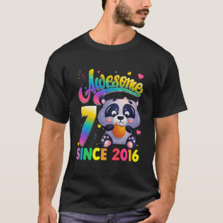 T-shirt 7 Since 2016 Panda 7Th