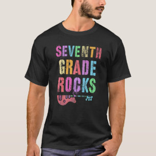 T-shirt 7e année Rocks Équipe de Rockstar Enseignant Élève