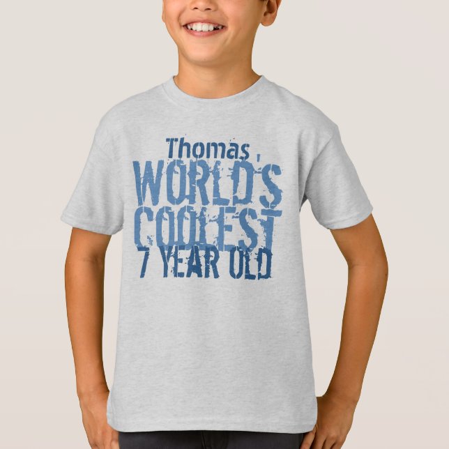 T-shirt 7e anniversaire Cadeau le plus frais du monde 7 an (Devant)