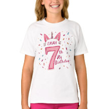 7e anniversaire : Cute Cat and Confetti