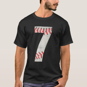 T-shirt 7e anniversaire de baseball Boys Enfants Sept 7 Se