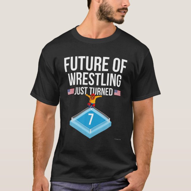 T-shirt 7E Anniversaire Lutte T 7 Anniversaire Cadeau (Devant)