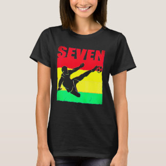 T-shirt 7e anniversaire pour garçons fille 7 ans Football 