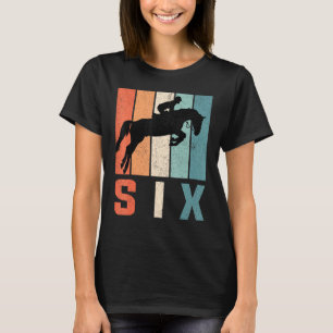T-shirt 7e anniversaire Retro Horse Rider Garçons Filles 7