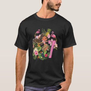 T-shirt 7E Anniversaire Tiki Party Été Hula Hawaiian Luau