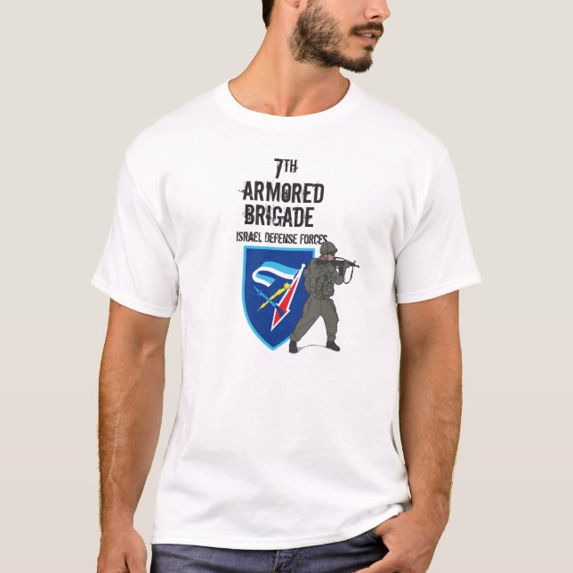 T-shirt 7e brigade blindée, Forces de défense israéliennes (Devant)