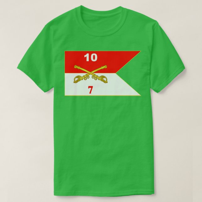 T-shirt 7e Escadron 10e Ligne directrice de cavalerie (Design devant)