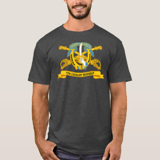 T-shirt 7e régiment de cavalerie w Br Ribbon