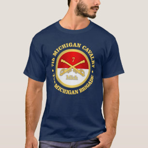 T-shirt 7ème Cavalerie du Michigan (rd)