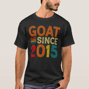 T-shirt 7th Birthday 7 Years Old GOAT Since 2015