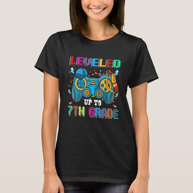 T-shirt 7th Grade Gamer First Day Of Seventh Grade Boys Ba (Devant)